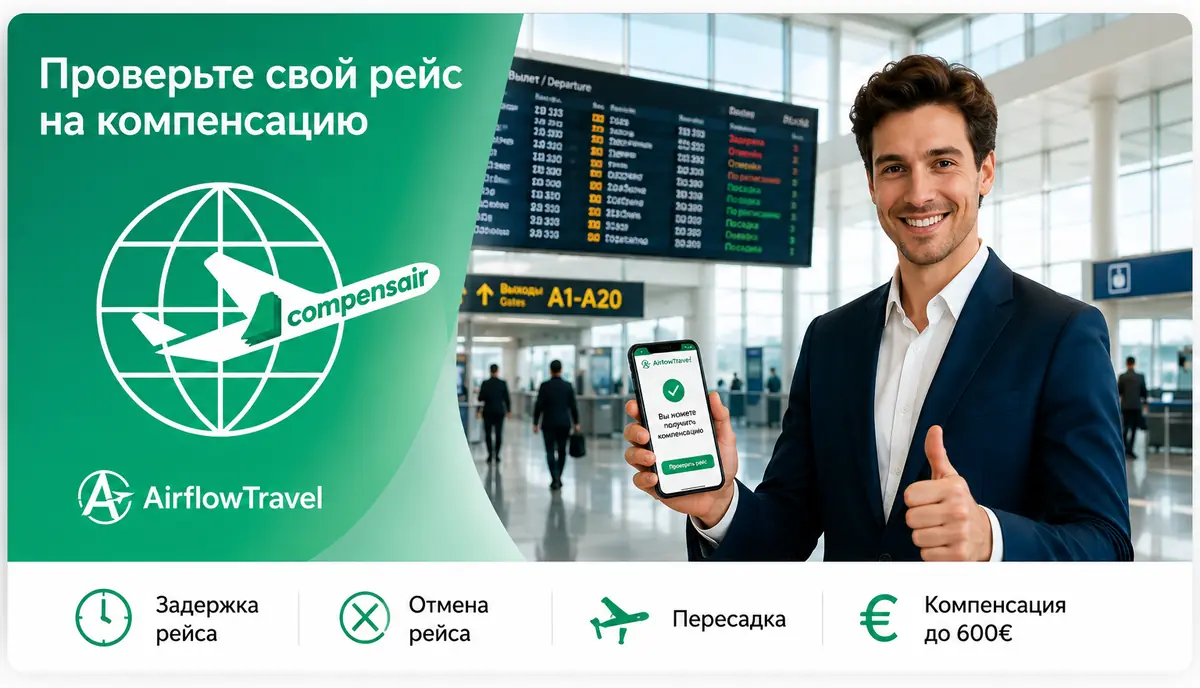 Компенсация за задержку и отмену рейса
