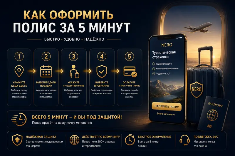 Оформление страховки за 3 шага