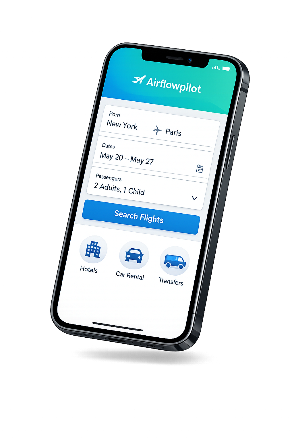 Airflow Travel на телефоне